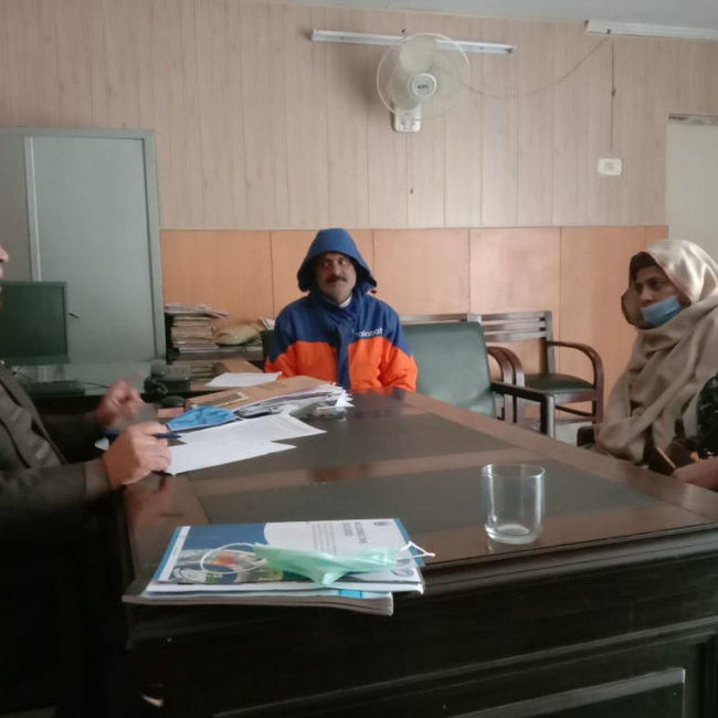 Advocacy meeting with Deputy Director Social Welfare Officer, Gujrat to discuss issues pertaining to accessibility in public offices for persons with disabilities (PWDs) and NGO’s registration