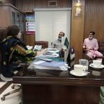 Meeting with Assistent Deputy commissioner Hyderabad for one window operation. CIP Hyderabad, Sindh