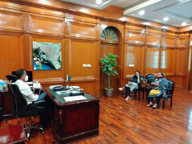 The representatives of CIP Karachi Region holds a meeting with DC South Kararchi to highlight the issues of PWDs and transgender persons