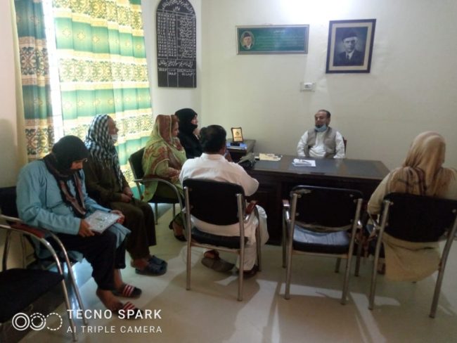 A delegation of CIP Multan Region meets with Deputy Director Social Welfare Muhammad Mushtaq and demands one window operation for PWDs and admission of transgender persons in skills centers