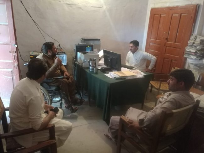 An advocacy meeting conducted with Regional Election Commission Bannu M.Rauf Khan to discuss NIC registration issues of marginalized groups