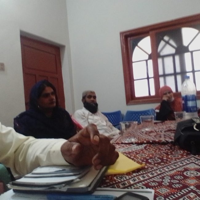 CIP Sukkur Region holds monthly meeting to review progress on agenda related to electoral and political rights of PWDs, Women and Transgender persons